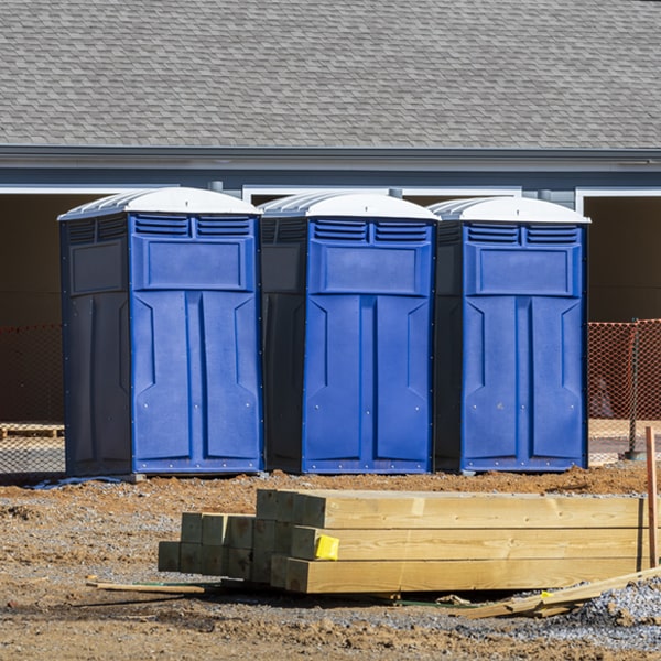 are there any restrictions on where i can place the portable restrooms during my rental period in Dobbin Texas